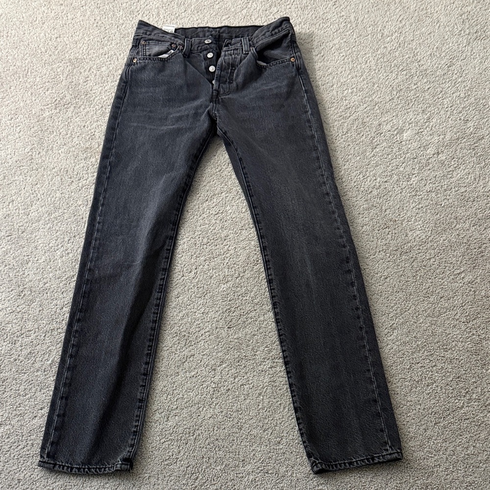 Levi Black Botton Fly Denim Jeans